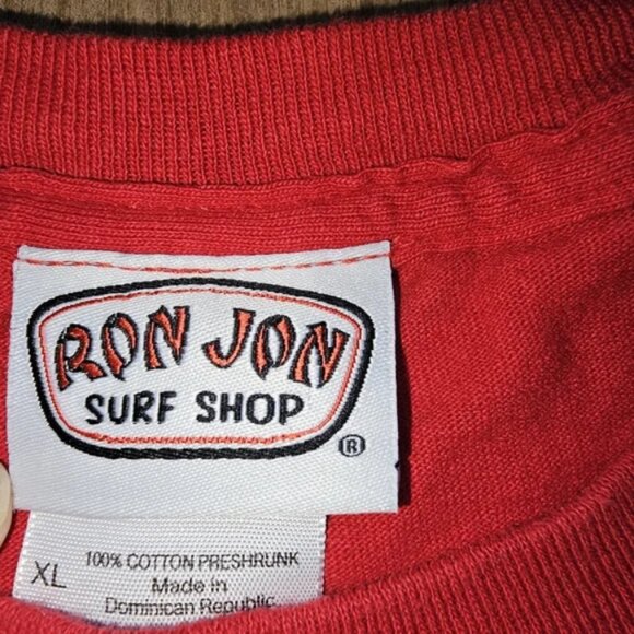 RON JON Surf Shop Cocoa Beach FL Men's XL Red T-shirt - Picture 6 of 6